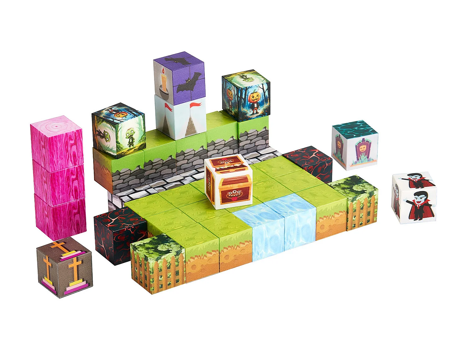 Construction Magnétique Enfant SucceBuy, 100 PCS Blocs de Construction Magnétiques, pour Cadeau d'Anniversaire, de Noël, les Garçons et Filles de 3 Ans et Plus