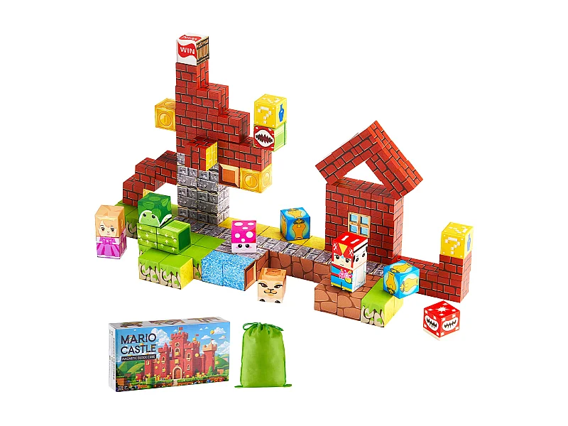 Magnetisches Baukastensystem für Kinder von SucceBuy, 100 magnetische Bausteine, als Geburtstags- oder Weihnachtsgeschenk, für Jungen und Mädchen ab 3 Jahren