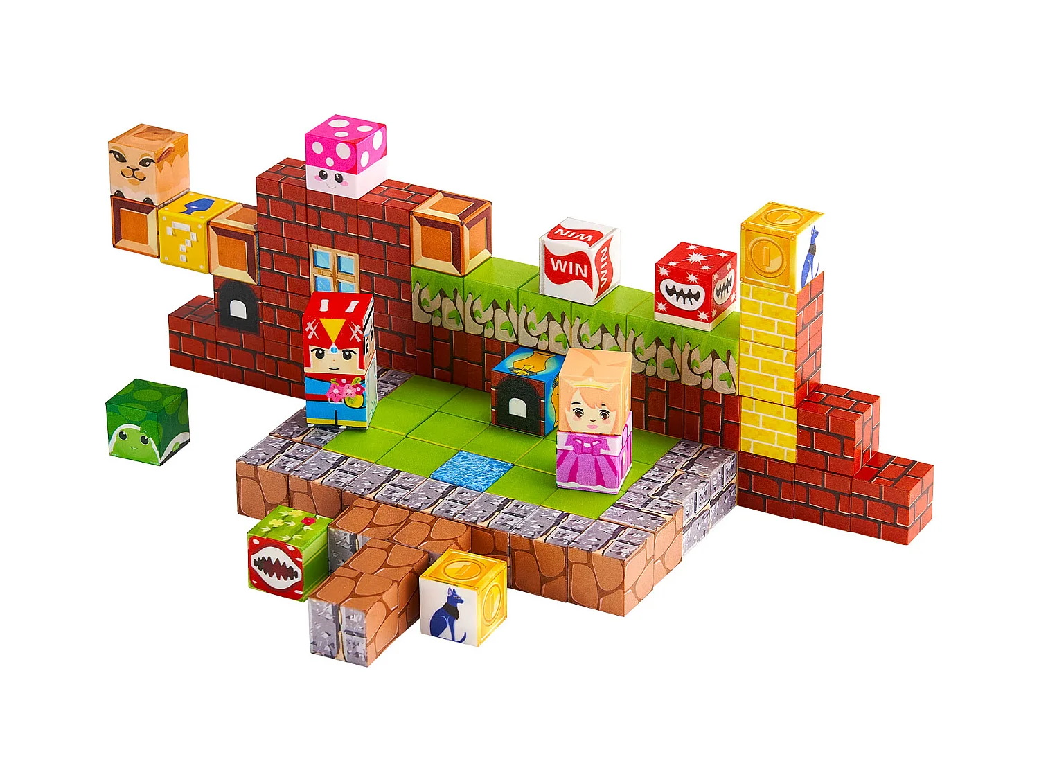 Construction Magnétique Enfant SucceBuy, 100 PCS Blocs de Construction Magnétiques, pour Cadeau d'Anniversaire, de Noël, Garçons et Filles de 3 Ans et Plus