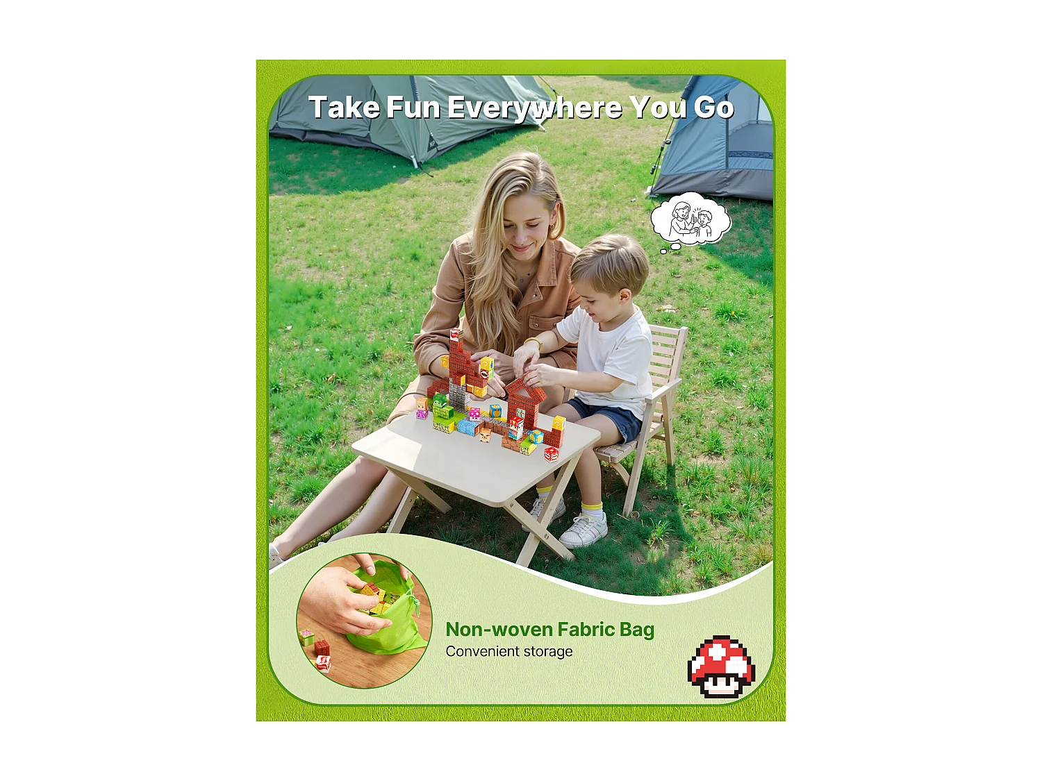 Construction Magnétique Enfant SucceBuy, 100 PCS Blocs de Construction Magnétiques, pour Cadeau d'Anniversaire, de Noël, Garçons et Filles de 3 Ans et Plus