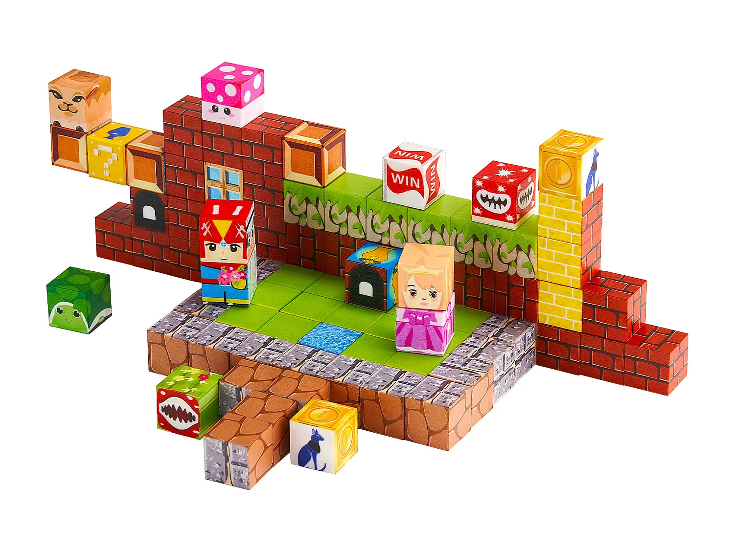 Construction Magnétique Enfant SucceBuy, 100 PCS Blocs de Construction Magnétiques, pour Cadeau d'Anniversaire, de Noël, Garçons et Filles de 3 Ans et Plus