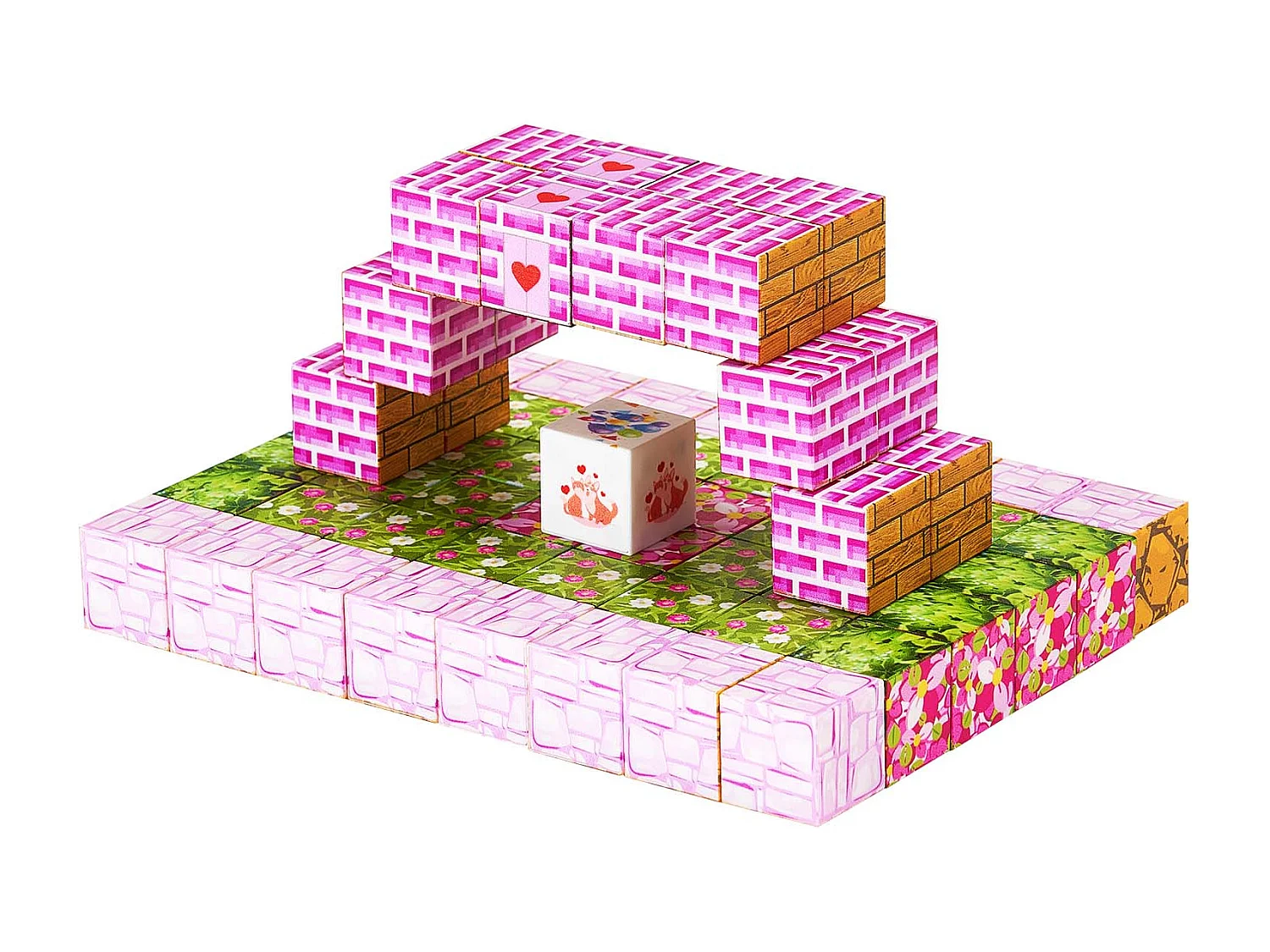 Construction Magnétique Enfant SucceBuy, 100 PCS Blocs de Construction Magnétiques, Château Princesse, pour Cadeau Anniversaire, Garçons, Filles 3 Ans et Plus