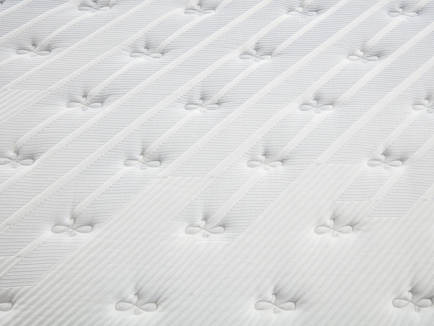 Ensemble 180 x 200 cm sommier coffre blanc + matelas hybride ressorts ensachés 7 zones et mémoire de forme ép.25cm - MALAO de PALACIO