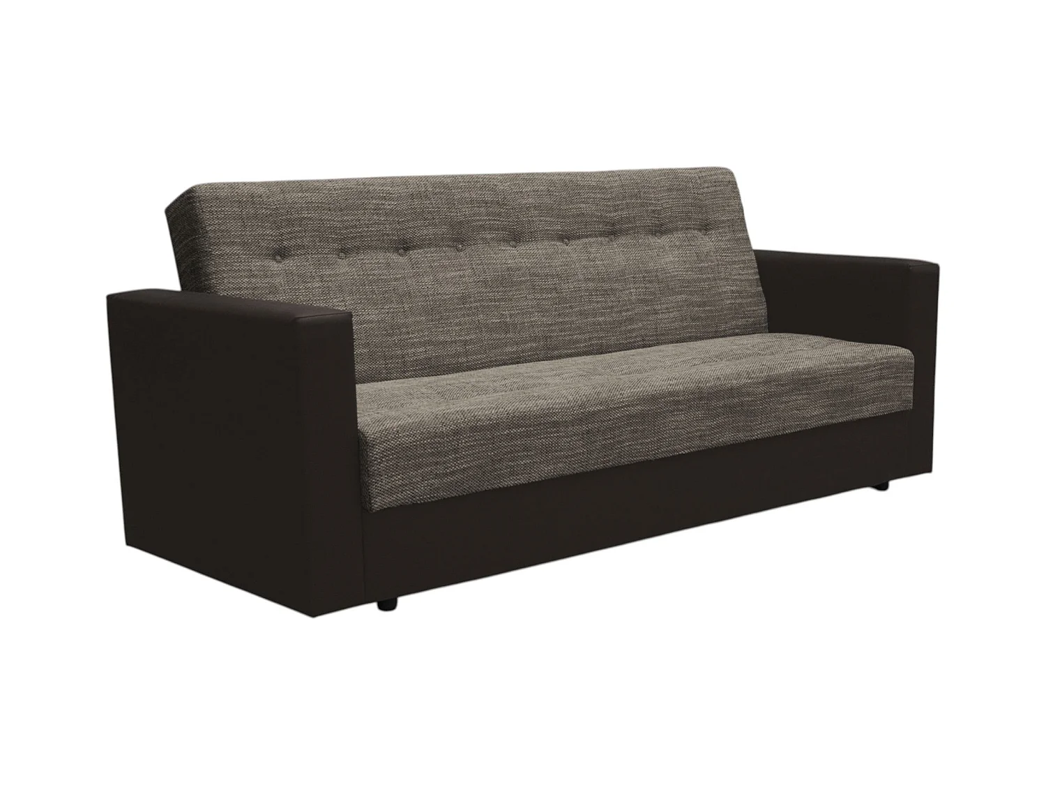 BEDANTE CANAPÉ WIND avec fonction lit KORNET04+DOLARO33 Marron avec espace de rangement, coffre de lit, canapé de salon, sofa, canapé-lit, canapé avec coffre