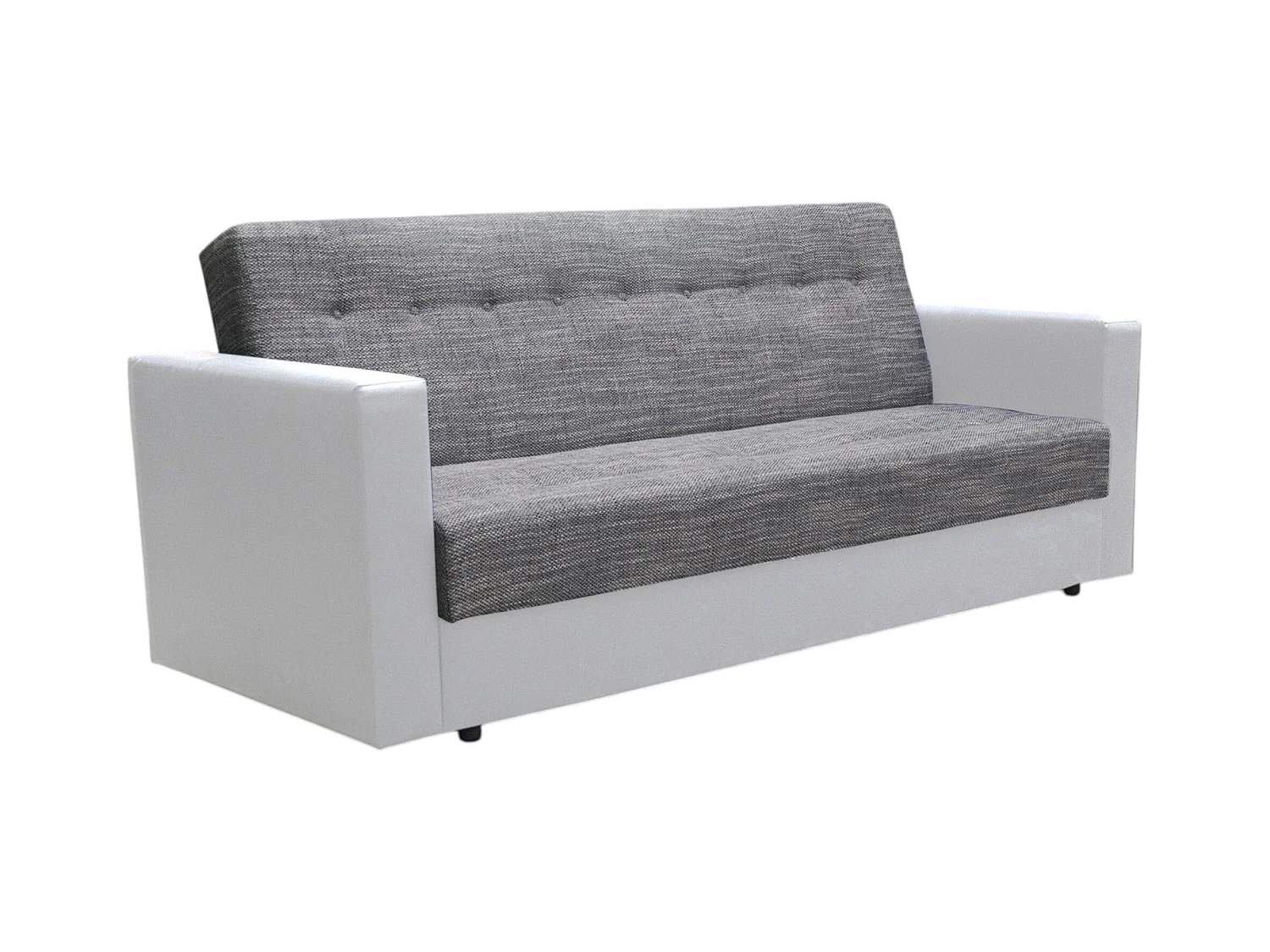 BEDANTE CANAPÉ WIND avec fonction lit KORNET02+DOLARO511 Gris/Blanc avec espace de rangement, coffre de lit, canapé de salon, sofa, canapé-lit, canapé avec coffre