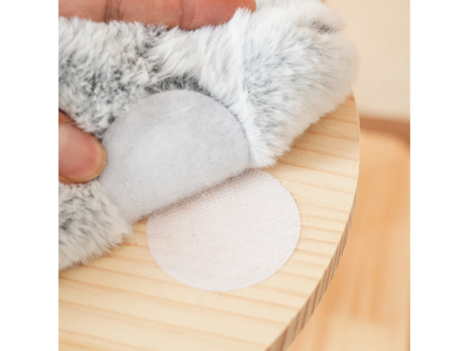 Arbre à chat 60x48x98cm - 3 plateformes - coussins amovibles - balle de jeu - design nuage - Naturel