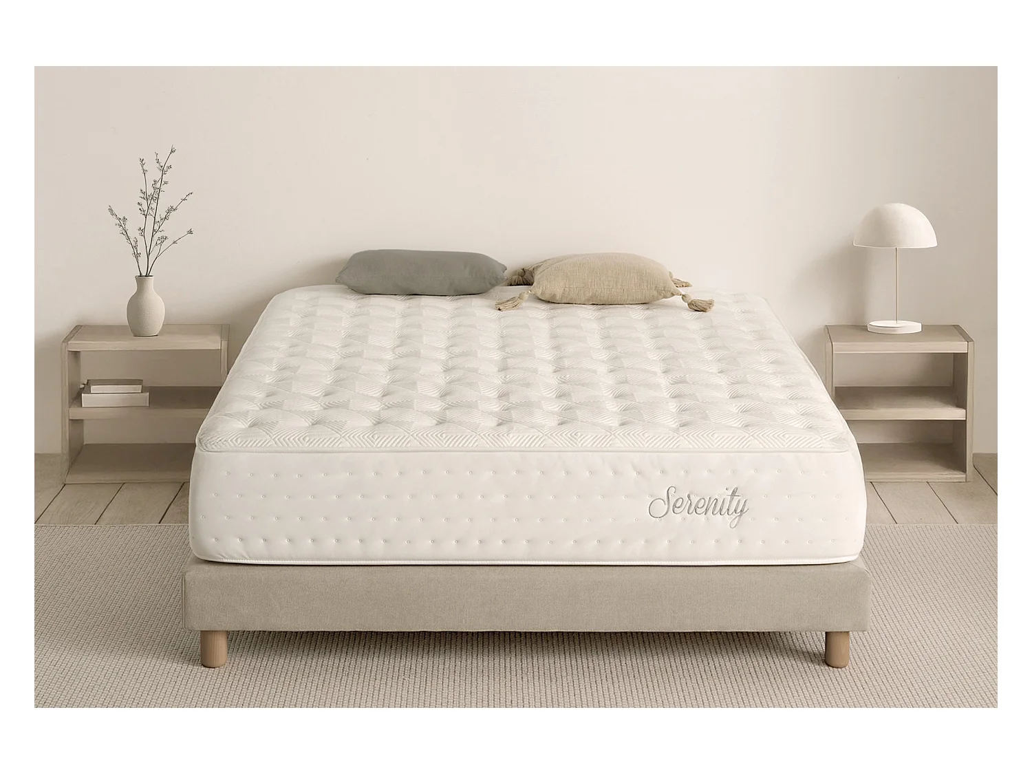 Matelas Ressorts Ensachés Serenity 30 cm, 90x200 cm - Moonia