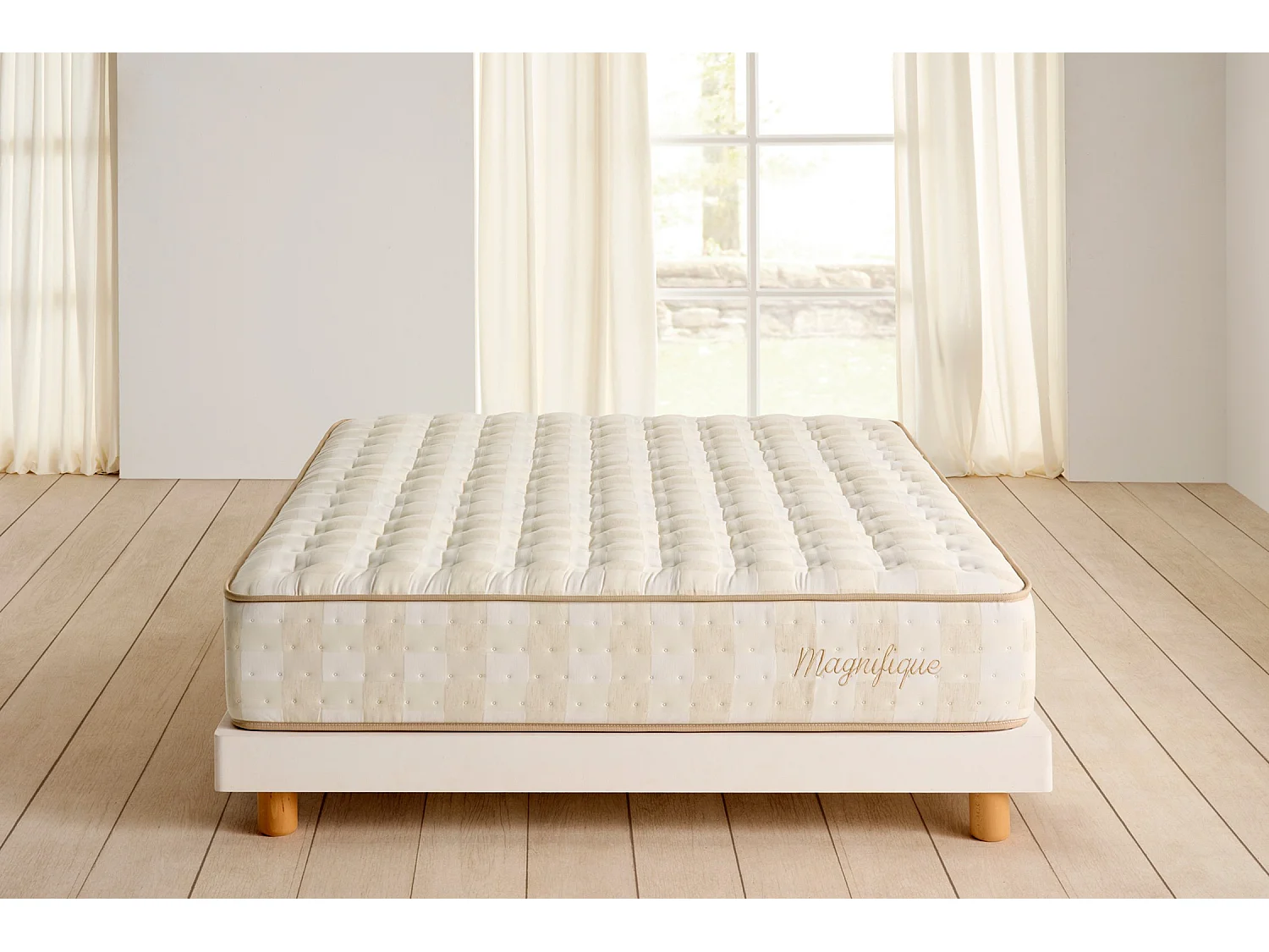 Pocketvering Matras Magnifique 30 cm, 200x200 cm -Moonia