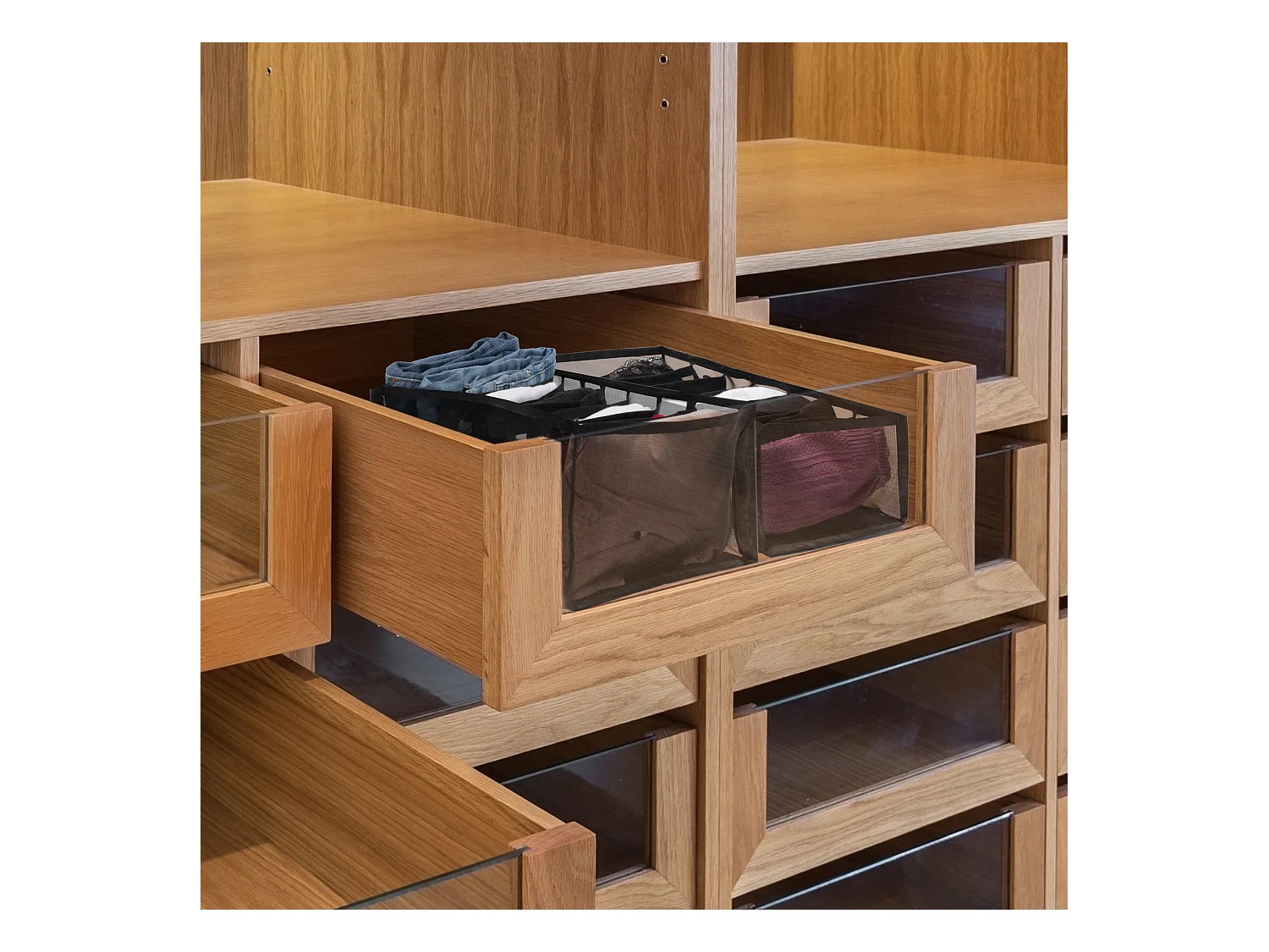 Rangement 9 Vetements 32x25x17cm Noir