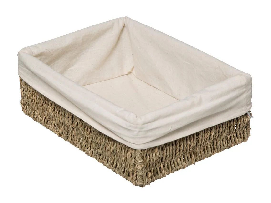 Lot de 2 Paniers en Roseau "Seagrass" 32cm Naturel