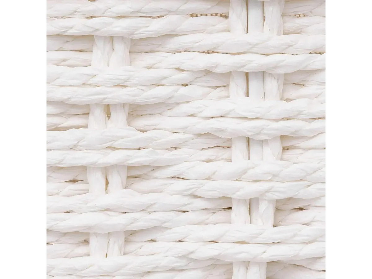 Lot de 2 Paniers de Rangement "Cos" 32cm Blanc