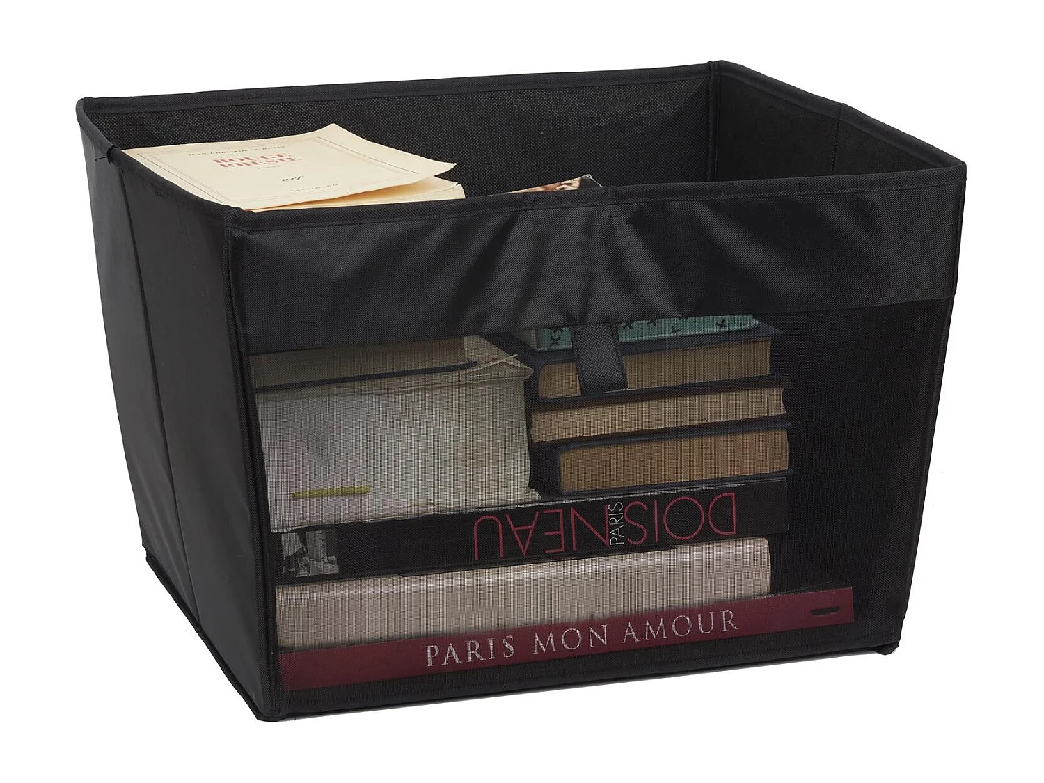 Panier de Rangement "Pliable" 40cm Gris & Naturel