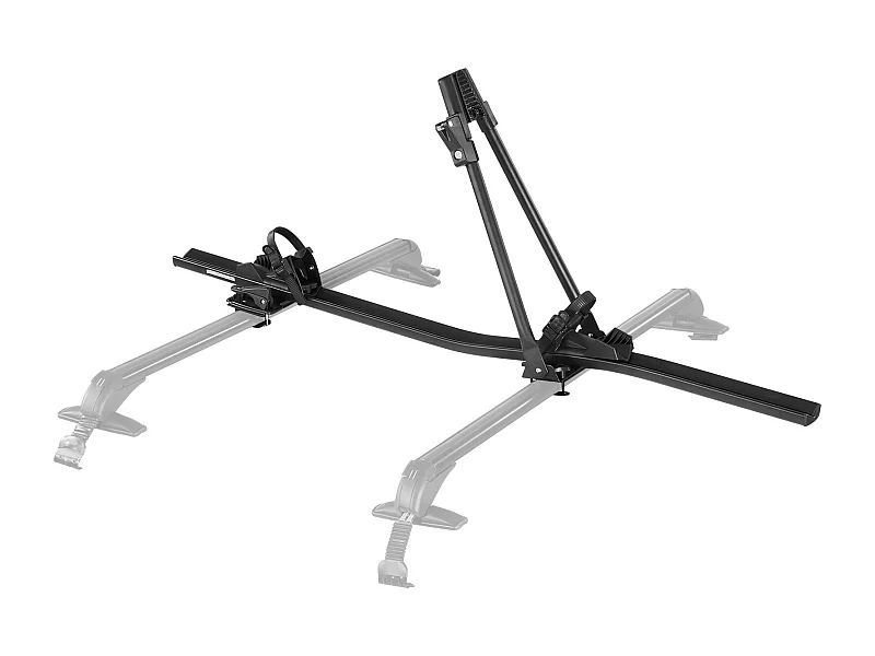 Fahrradträger SucceBuy für Dach aus Aluminium, Tragfähigkeit 15 kg, Halter für 1 Fahrrad, mit Sicherem Verriegelungssystem, Kompatibel mit den Meisten