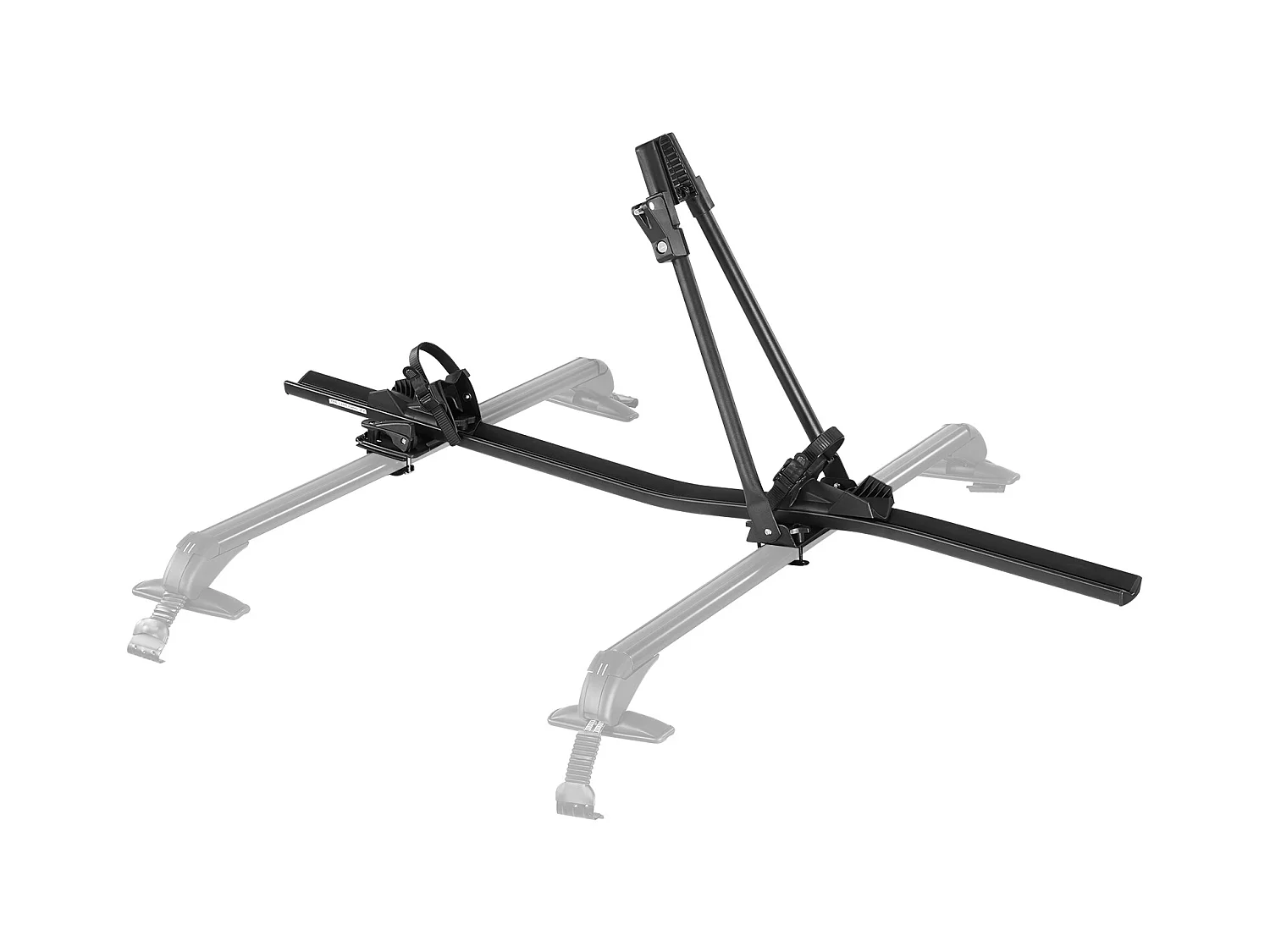 Porte-Vélos SucceBuy de Toit en Aluminium, Capacité de Charge 15 kg, Support pour 1 Vélo, avec Système de Verrouillage Sécurisé, Compatible avec la Plupart