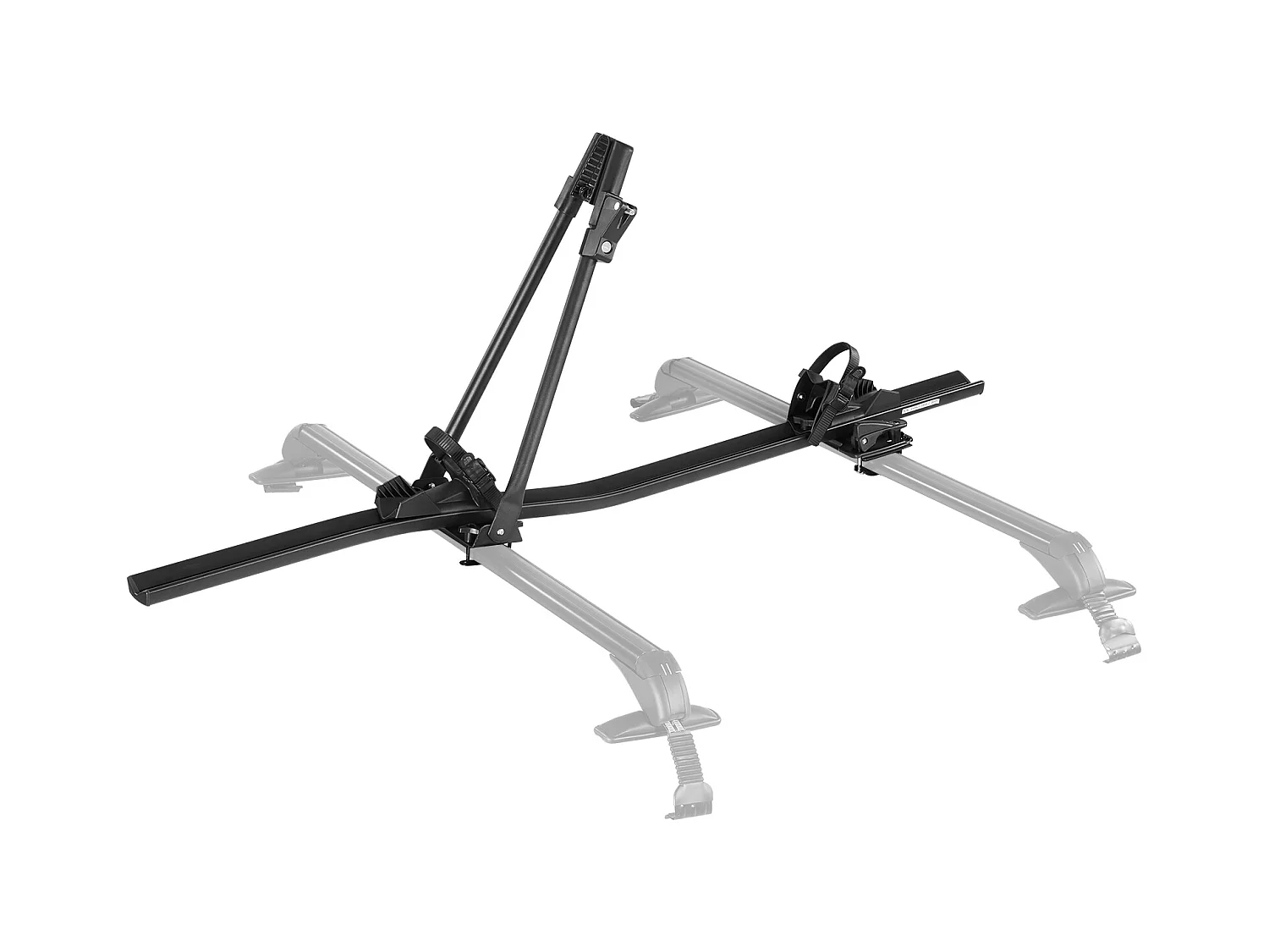 Porte-Vélos SucceBuy de Toit en Aluminium, Capacité de Charge 15 kg, Support pour 1 Vélo, avec Système de Verrouillage Sécurisé, Compatible avec la Plupart