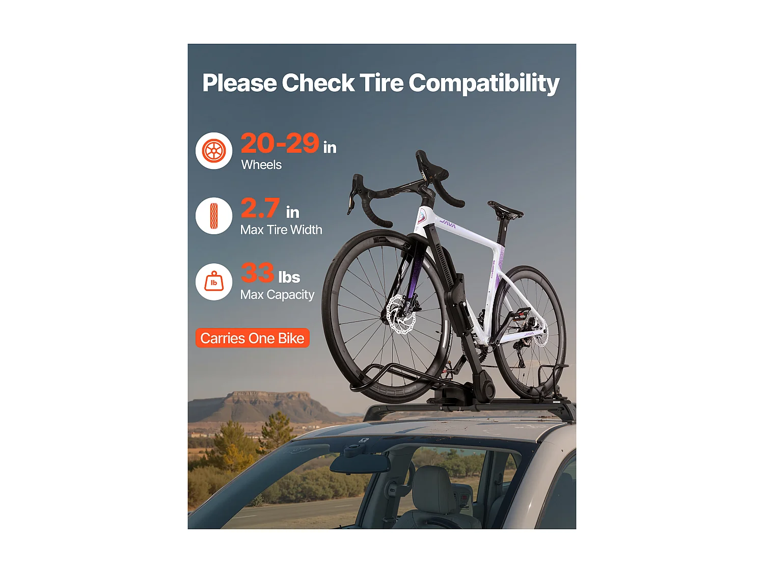 Fietsendragers SucceBuy voor Dak Opvouwbaar, Draagvermogen 15 kg, met Vergrendelingssysteem, Compatibel met T-Sleuf Dwarsbalken