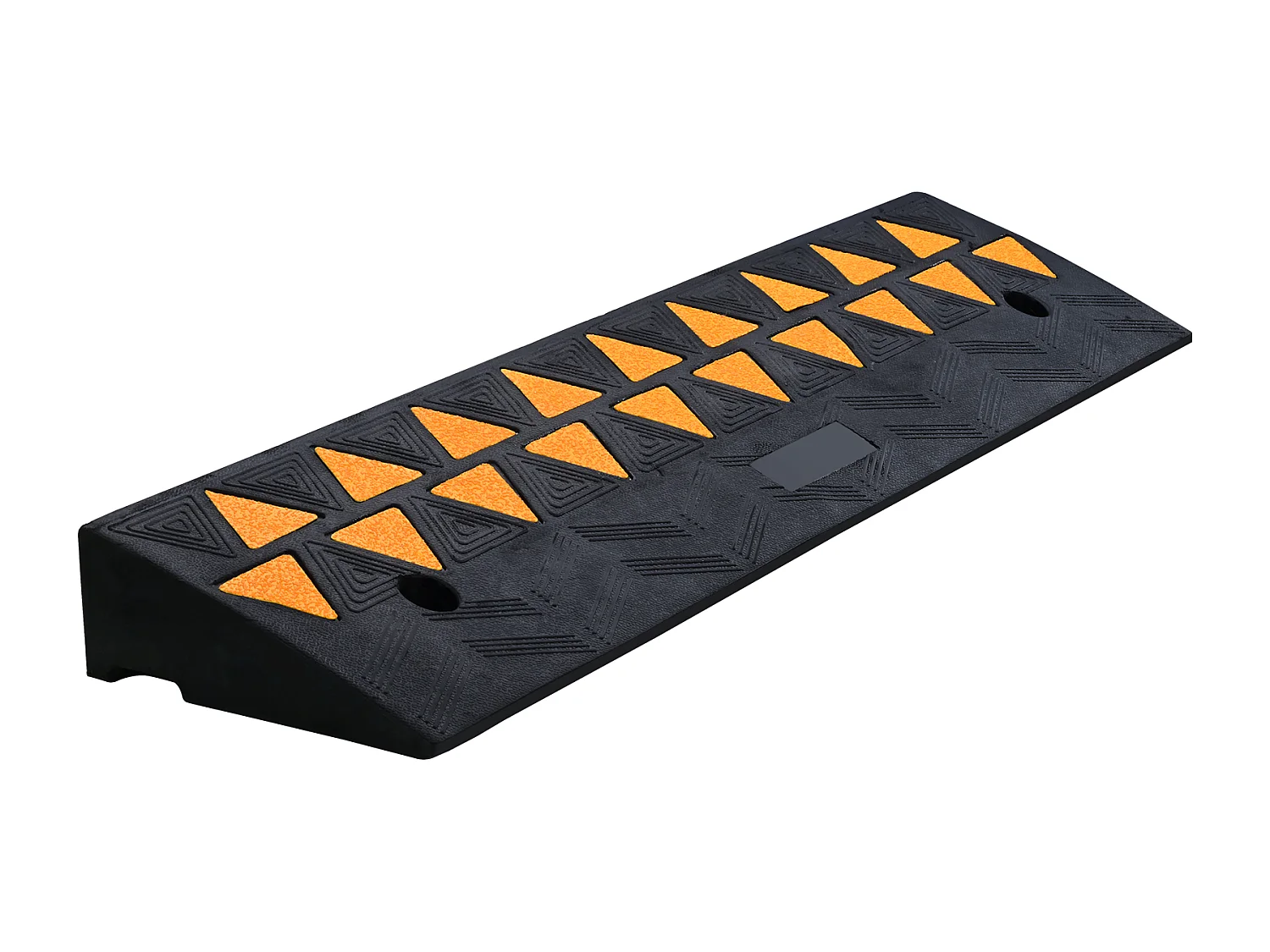 Rampe de Seuil en Caoutchouc SucceBuy Rampe de Bordure en Caoutchouc, Hauteur de 9.4cm, Largeur de 100cm, Capacité de Charge de 15000kg pour Allée