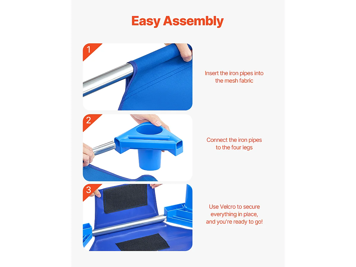 Lit Bébé SucceBuy Empilable, 107 x 58 cm, Bleu, Lot de 6, pour Garderie, École Maternelle et Salle de Classe