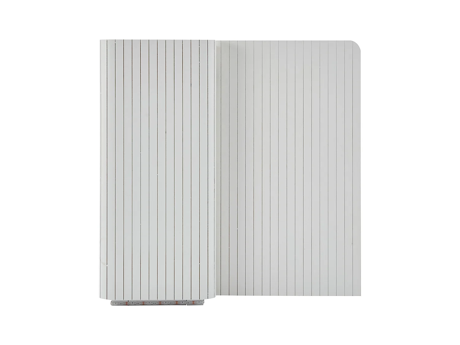 Buffet 150.5x35x80 cm LED avec 2 portes 3 tiroirs - meuble de rangement - bois - blanc