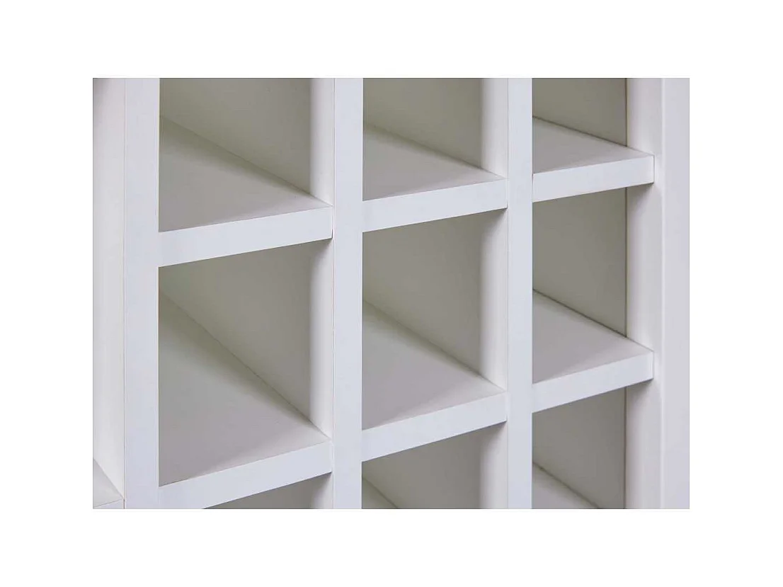 Buffet Avec Range-Bouteilles "Nichole" 124cm Blanc