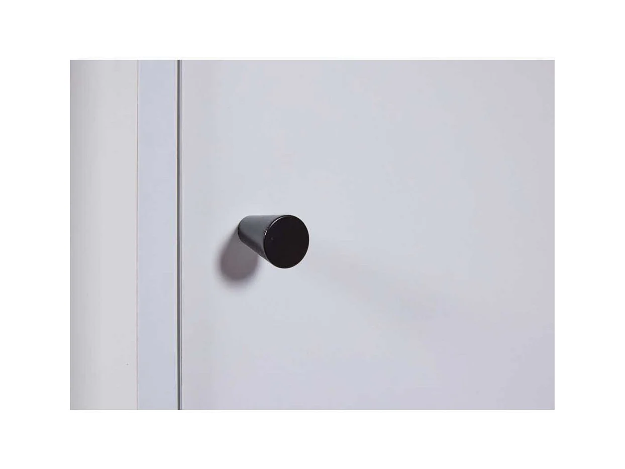 Buffet Avec Range-Bouteilles "Nichole" 124cm Blanc