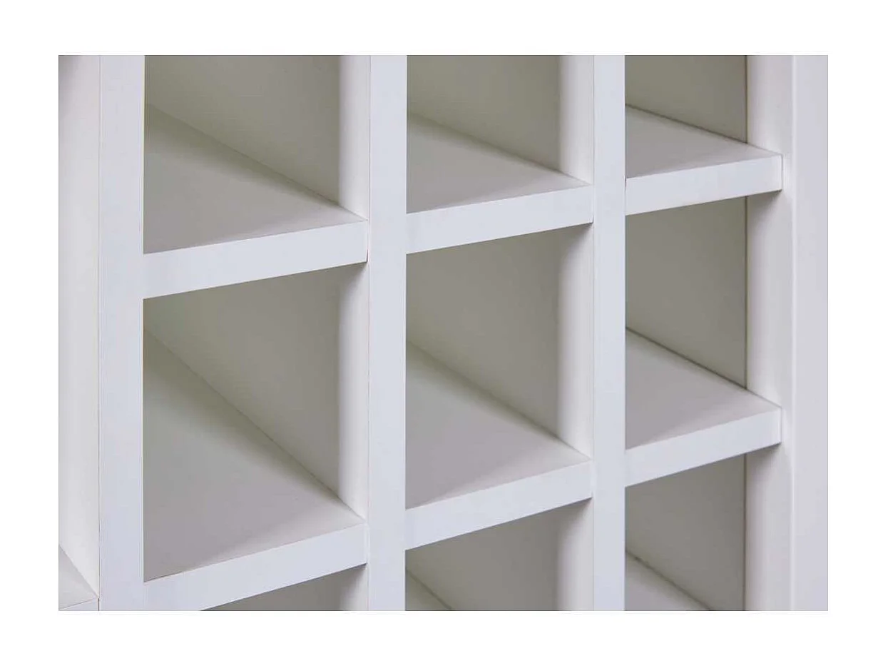 Buffet Avec Range-Bouteilles "Nichole" 124cm Blanc