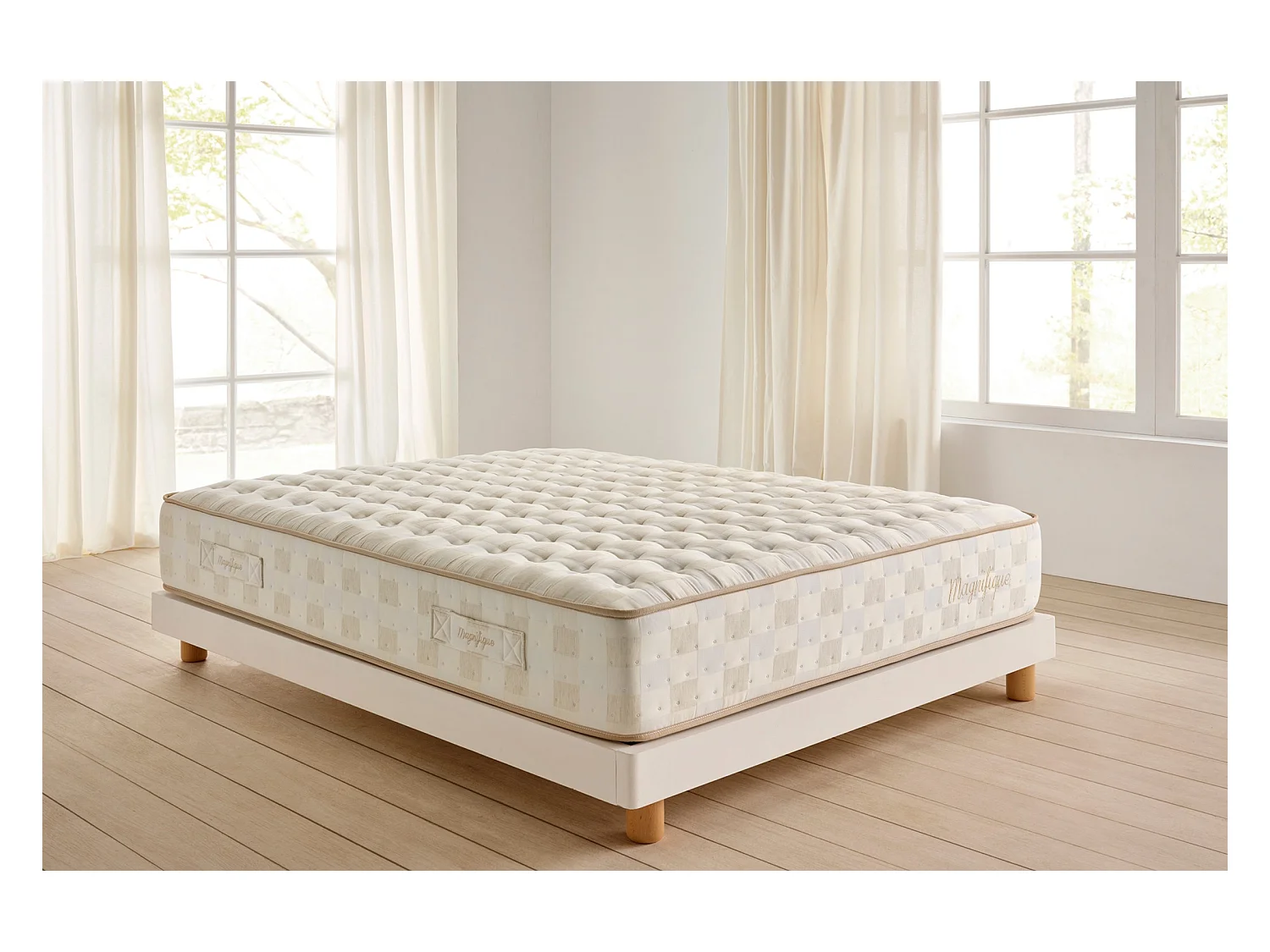 Matelas Ressorts Ensachés Magnifique 30 cm, 90x190 cm - Moonia