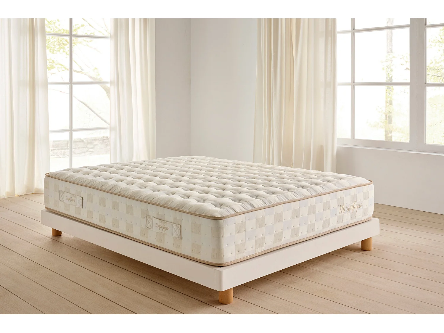 Matelas Ressorts Ensachés Magnifique 30 cm, 135x190 cm - Moonia