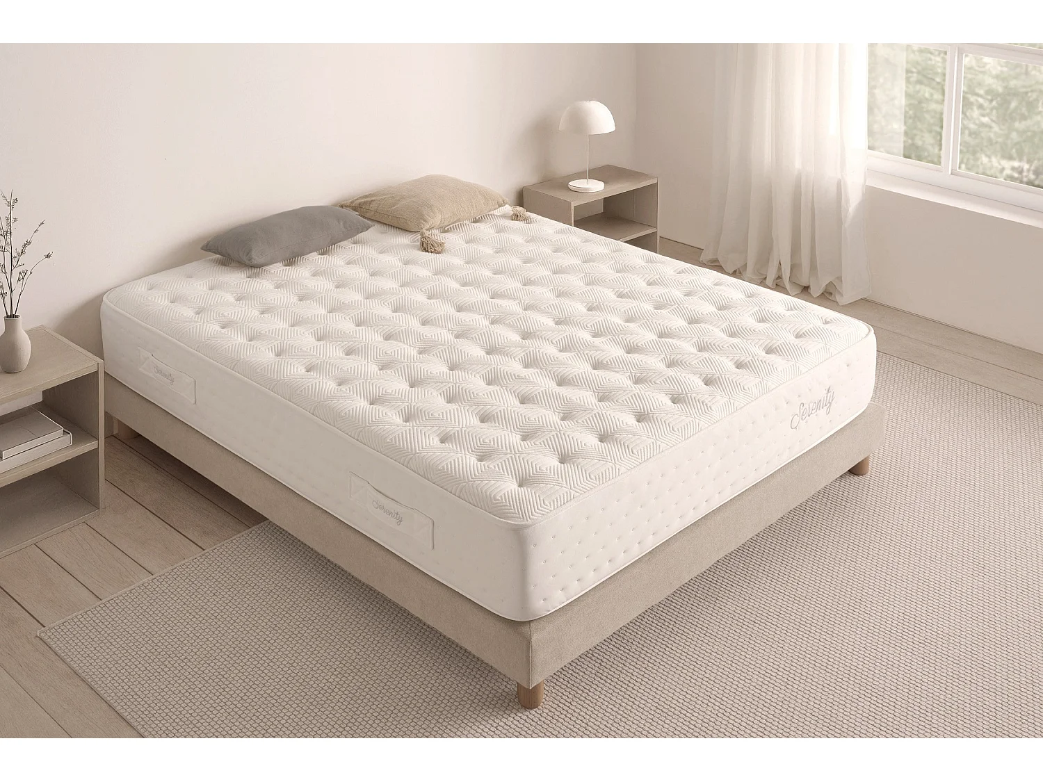 Matelas Ressorts Ensachés Serenity 30 cm, 120 x 190 cm - Moonia