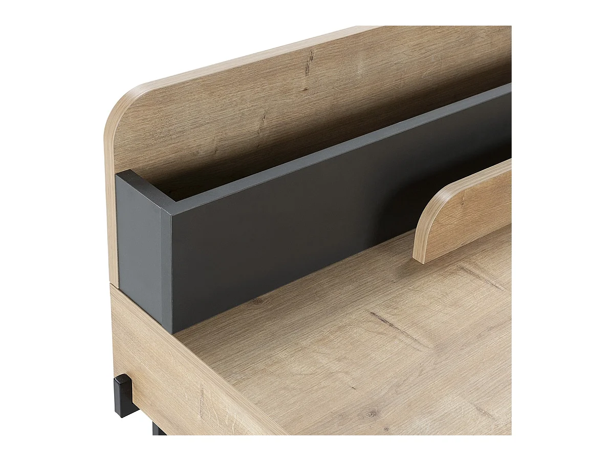 Bureau 1 tiroir effet chêne 113 cm - Rosaly