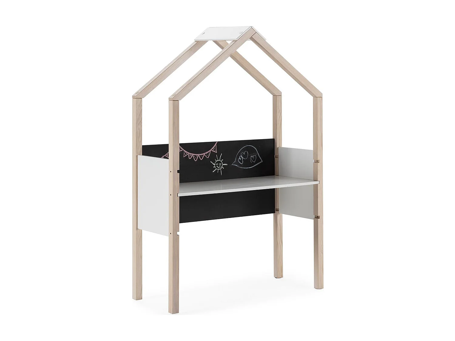 Bureau cabane pour enfant en bois 100 cm - Silia