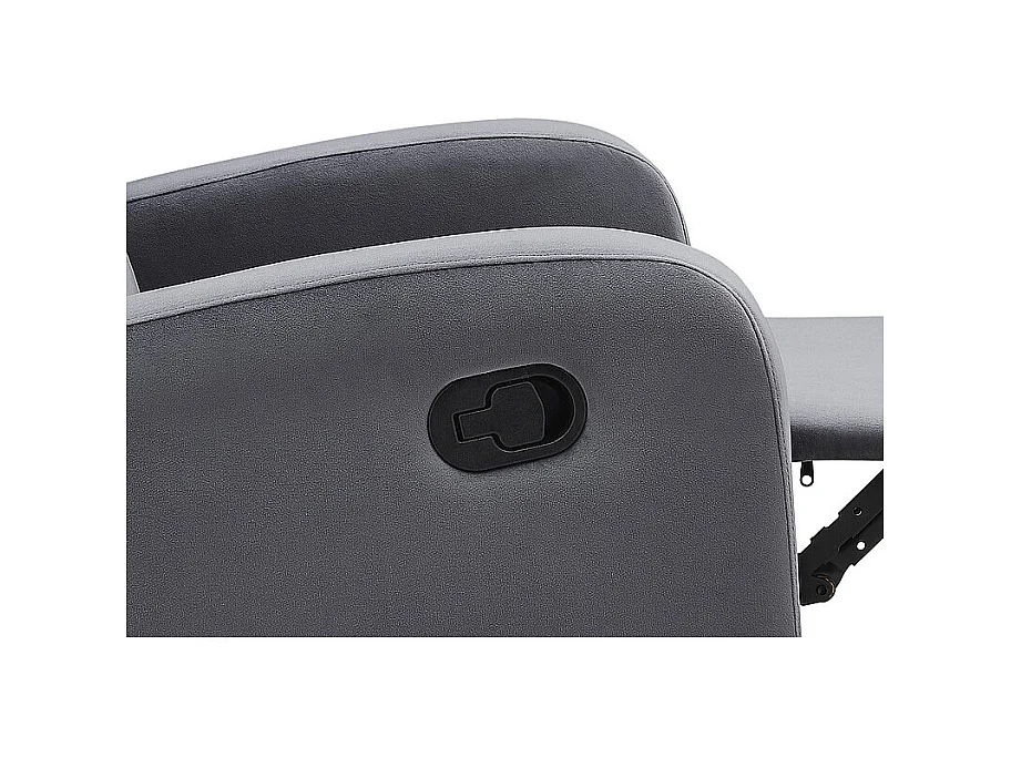 Fotel rozkładany MARS VELVET szary