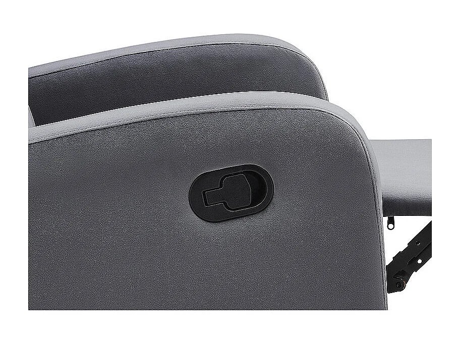 Fotel rozkładany MARS VELVET szary