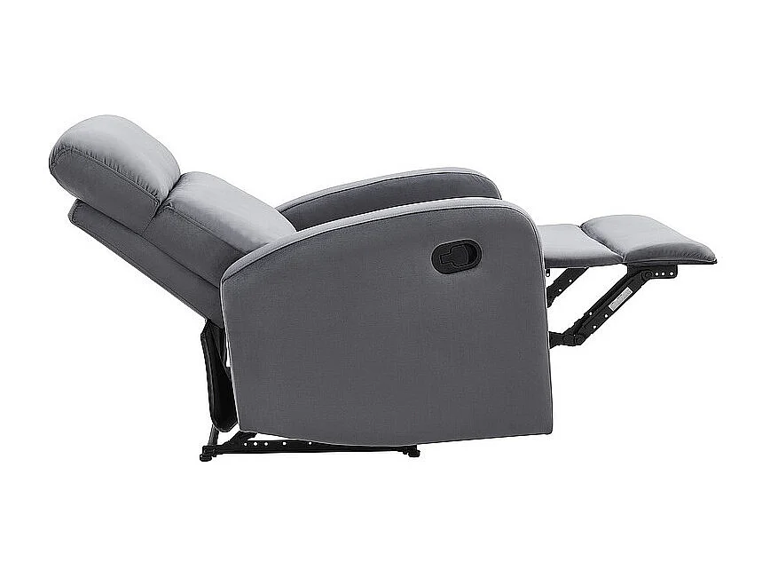 Fotel rozkładany MARS VELVET szary