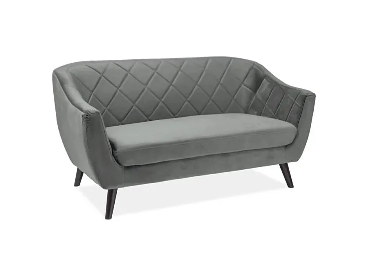 Sofa MOLLY 2 VELVET szara
