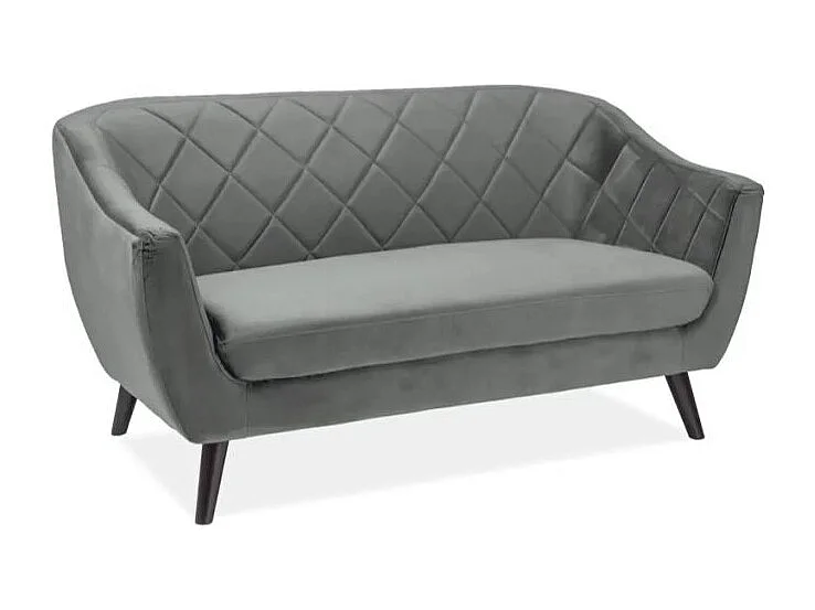 Sofa MOLLY 2 VELVET szara