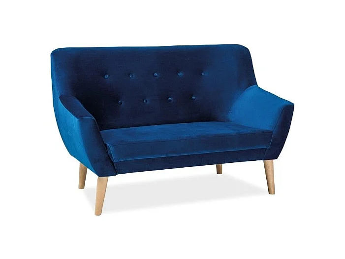 Sofa NORDIC 2 VELVET granatowa