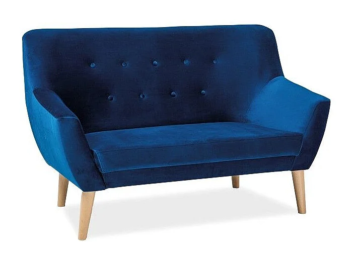 Sofa NORDIC 2 VELVET granatowa