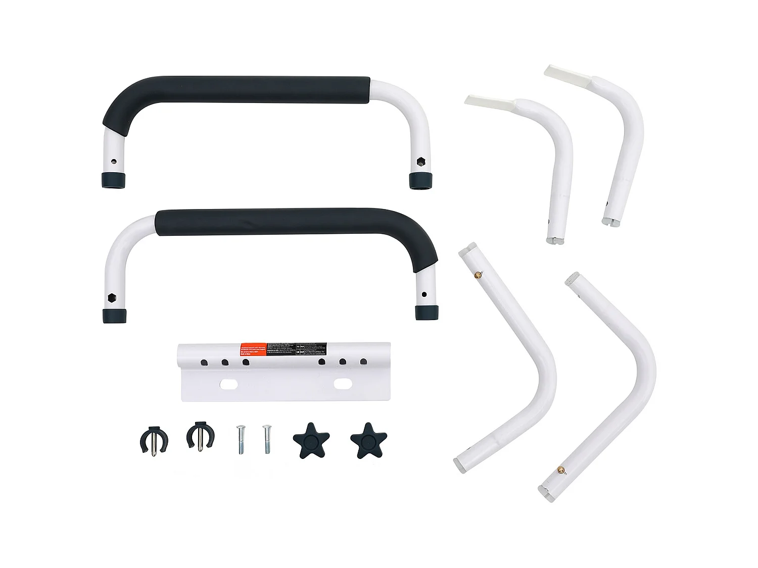 Barre d'Appui pour WC SucceBuy, Cadre Toilette Sécurisé en Acier Charge 136 kg, pour Sécurité des Handicapés