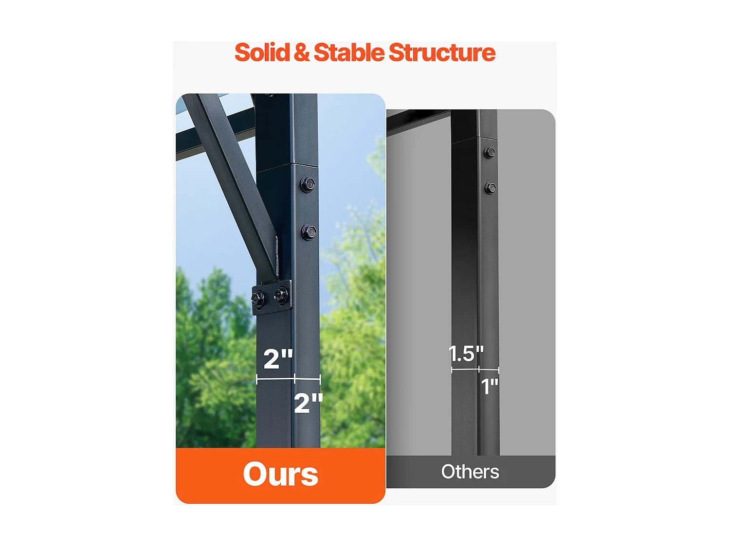 Carport SucceBuy, 5,8 x 7,45 m, Cochera Metálica Resistente, Refugio de Garaje Exterior con Estructura de Acero, para Camionetas, Barcos, Camiones y Tractores