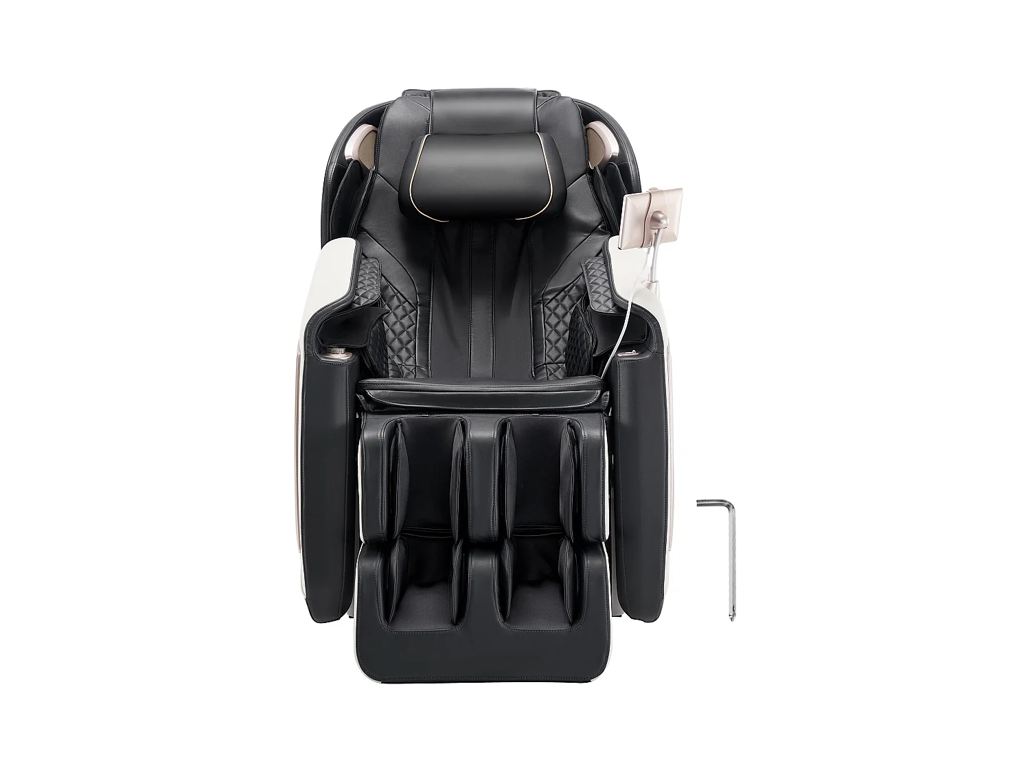 Fauteuil de Massage SucceBuy avec Rail SL, Fauteuil relaxation Massage 3D Inclinable, Zéro Gravité, 18 Modes Automatiques, Chauffant, avec Pédale Rétractable