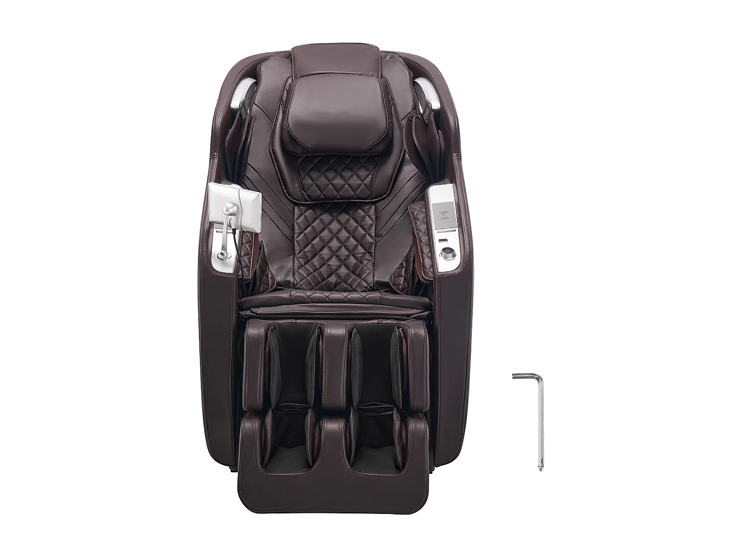 Fauteuil de Massage SucceBuy avec Rail SL, Fauteuil relaxation Massage 4D Inclinable, Zéro Gravité, Mode Étirement Yoga, Chauffage, avec Voix IA