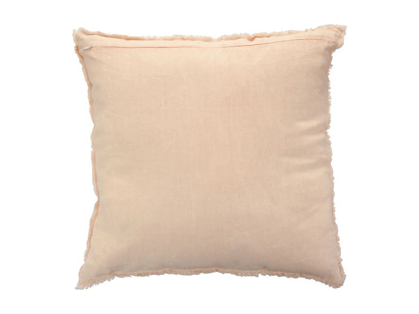Coussin Déco Carré "Faded" 45x45cm Rose Saumon