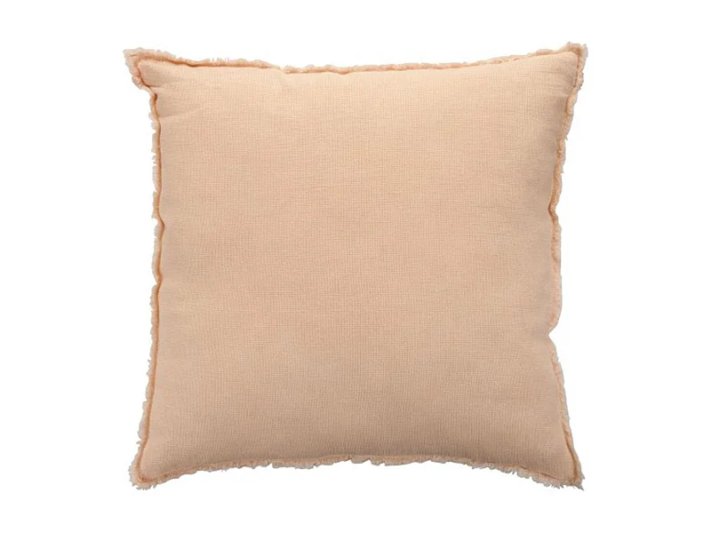 Coussin Déco Carré "Faded" 45x45cm Rose Saumon