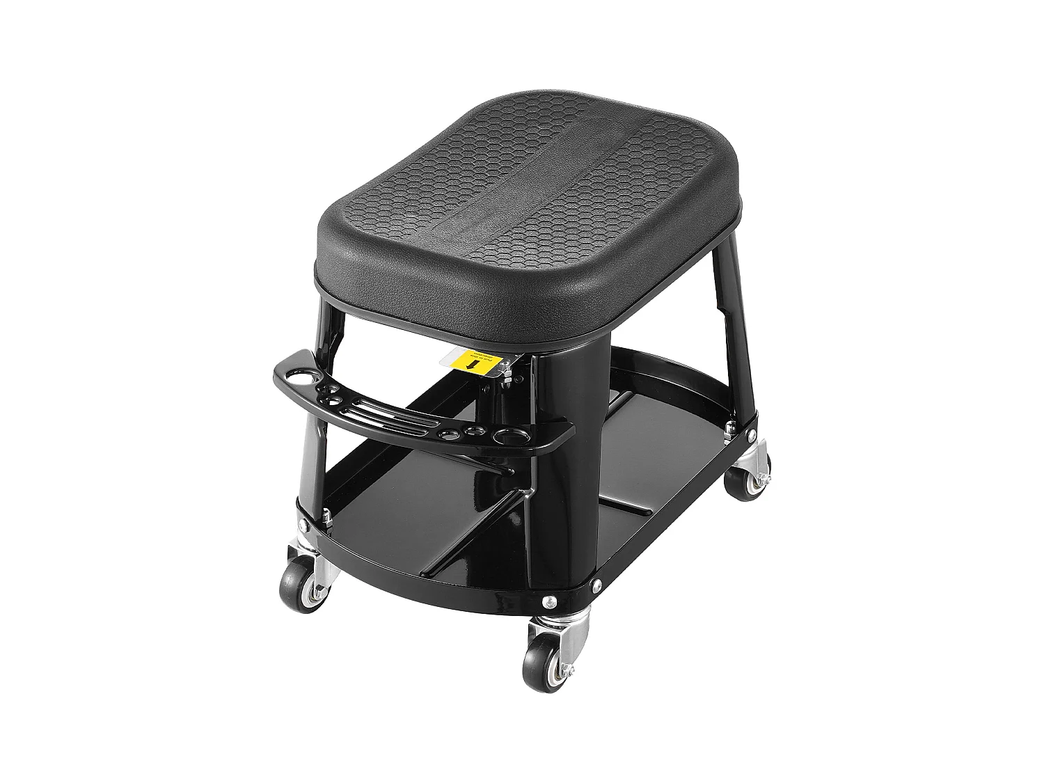 Tabouret d'Atelier, SucceBuy Tabouret de Mécanicien avec Roulettes et Plateau à Outils, Capacité 136 kg