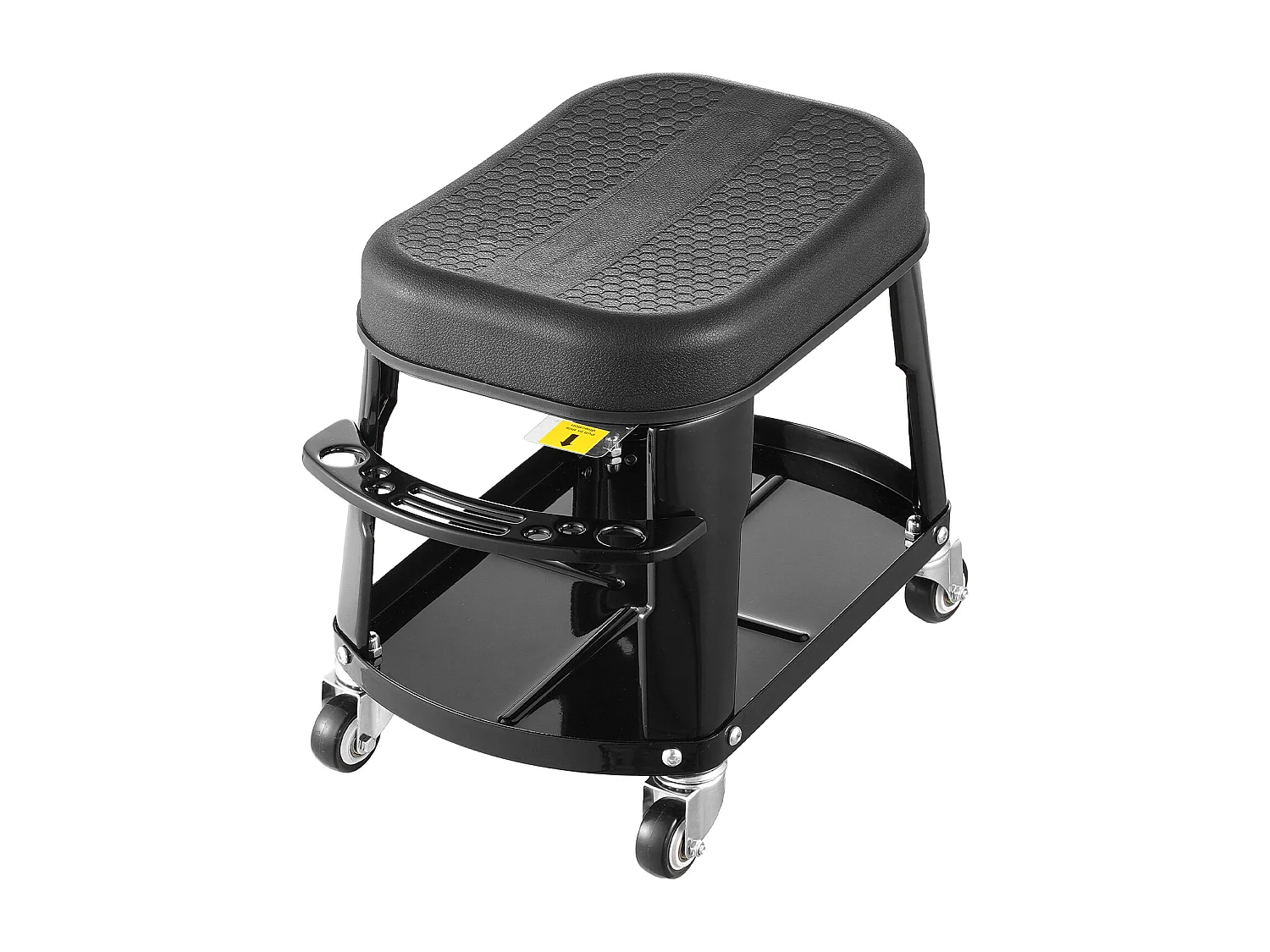 Tabouret d'Atelier, SucceBuy Tabouret de Mécanicien avec Roulettes et Plateau à Outils, Capacité 136 kg