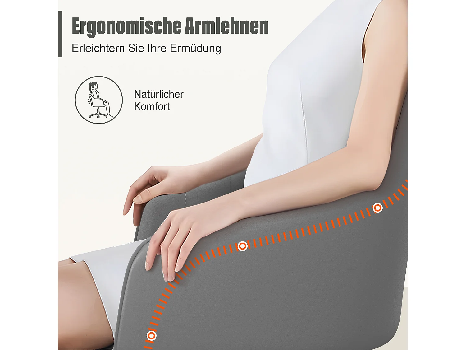 Bürostuhl Homeoffice Stuhl - Schminkstuhl mit Armlehnen - Drehstuhl mit Rrollen - Samt Stuhl - höhenverstellbar für Schminktisch - Arbeitszimmer - Schlafzimmer