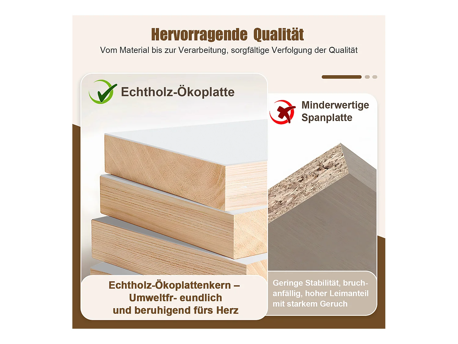 Kommode mit 5 Schubladen - Modernes Massivholz Sideboard für das Schlafzimmer - Wohnzimmer - Flur und Büro - Viele Farbvarianten und Stauraum