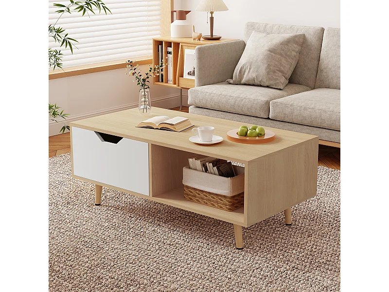 Couchtisch - Kaffeetisch - Sofatisch mit Schubladen