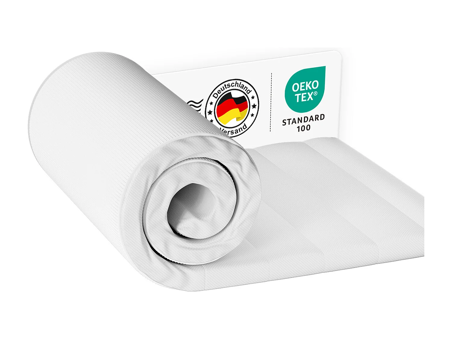 Topper - Topper 90x190 cm - Matratzentopper 7cm Höhe - ergonomisch und atmungsaktiv - Topper für Kinder und Erwachsene - Mit bequemem Komfortschaum